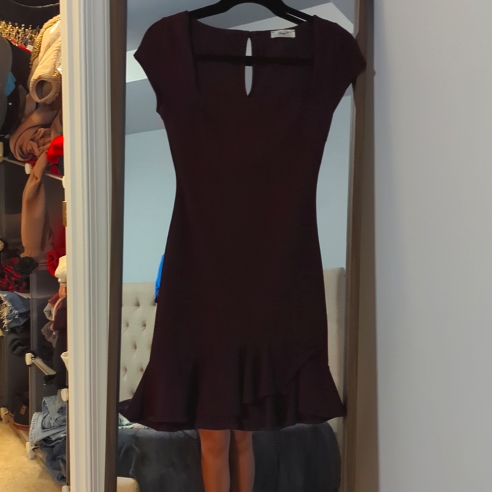 Square neck mini dress